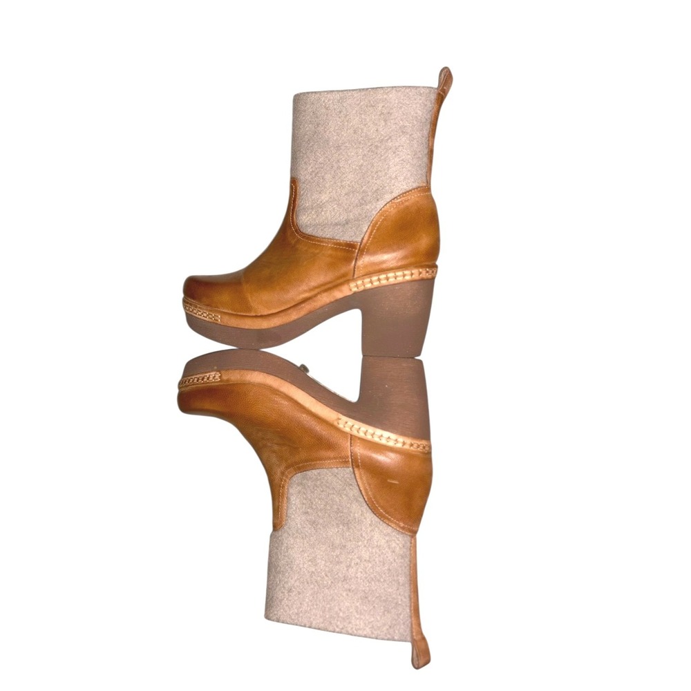 Sundance Antelope Sato‎ Booties sz 7 Gorgeous!! Color  Cognac/Beige - Picture 7 of 9